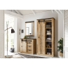Seinapeegel SHERWOOD pruun / hall, 66x10xH95 cm