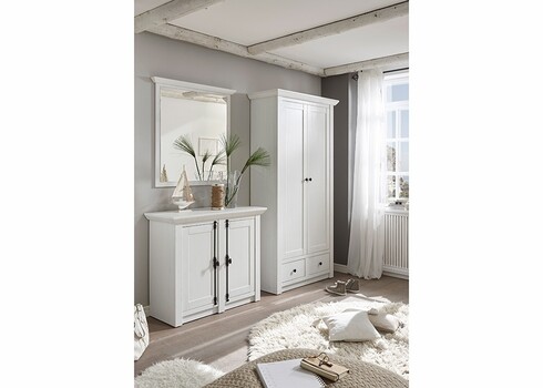 Kummut WESTERLAND valge mänd, 152x45xH83 cm