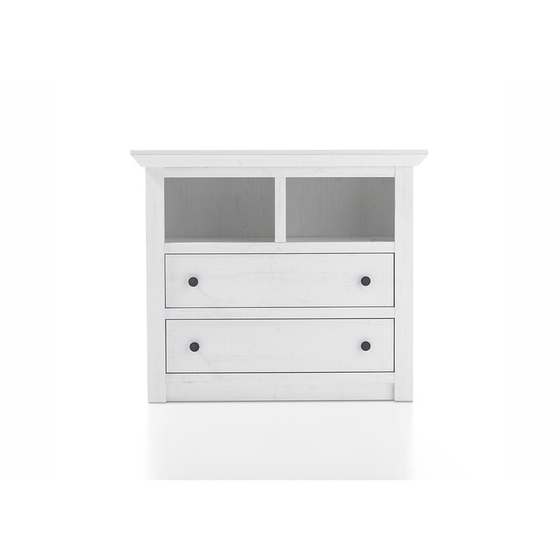 Kummut WESTERLAND valge mänd, 105x45xH90 cm