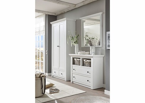 Kummut WESTERLAND valge mänd, 105x45xH90 cm