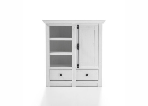 Kummut WESTERLAND valge mänd, 105x45xH115 cm