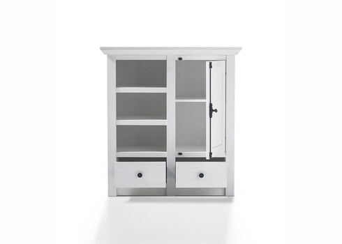 Kummut WESTERLAND valge mänd, 105x45xH115 cm