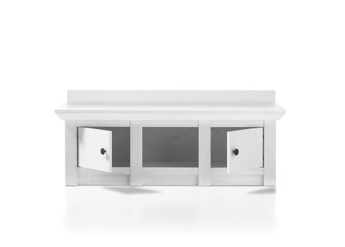 Esikupink WESTERLAND valge mänd, 124x45xH42 cm