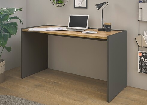 Kirjutuslaud CITY antratsiit / tamm, 143x62xH76 cm