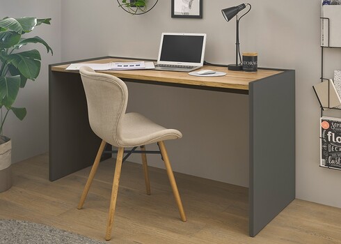 Kirjutuslaud CITY antratsiit / tamm, 143x62xH76 cm