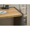 Kirjutuslaud CITY antratsiit / tamm, 143x62xH76 cm