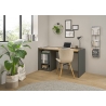 Kirjutuslaud CITY antratsiit / tamm, 143x62xH76 cm