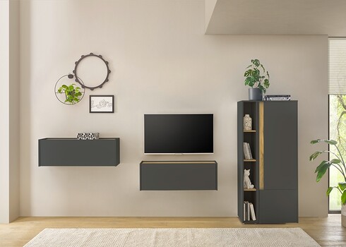 Riiul CITY antratsiit / tamm, 20x40xH157 cm