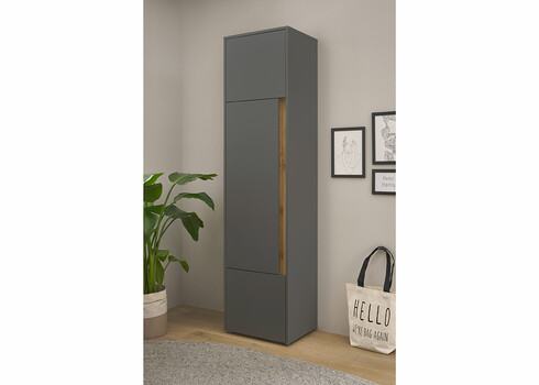 Kapp CITY antratsiit / tamm, 50x40xH200 cm