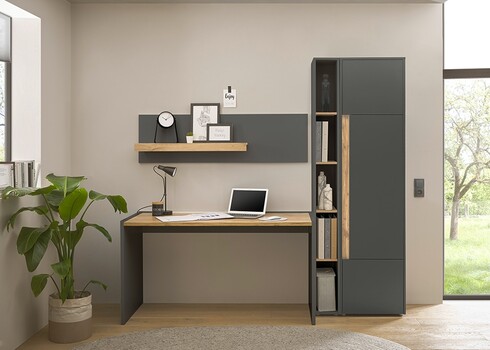 Kapp CITY antratsiit / tamm, 50x40xH200 cm