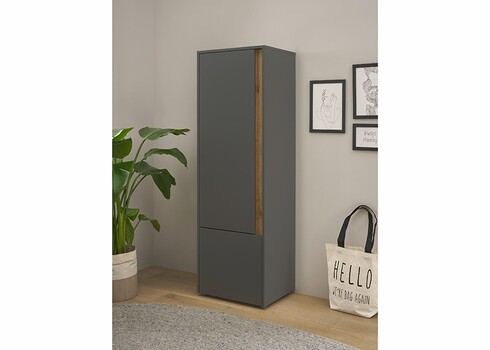 Kapp CITY antratsiit / tamm, 50x40xH157 cm