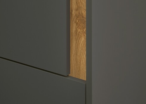 Kapp CITY antratsiit / tamm, 50x40xH157 cm