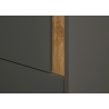 Kapp CITY antratsiit / tamm, 50x40xH157 cm