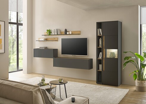 Seinakapp CITY antratsiit / tamm, 100x30xH35 cm