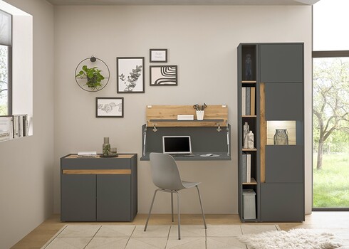 Kummut CITY antratsiit / tamm, 80x40xH70 cm