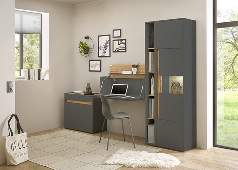 Kummut CITY antratsiit / tamm, 80x40xH70 cm