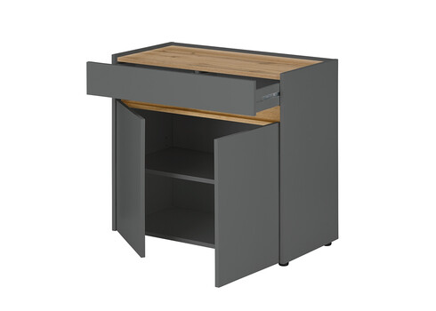 Kummut CITY antratsiit / tamm, 80x40xH70 cm