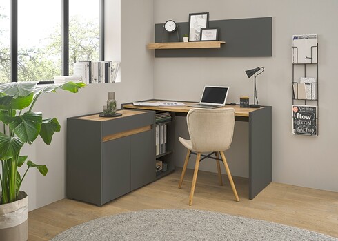 Kummut CITY antratsiit / tamm, 80x40xH70 cm