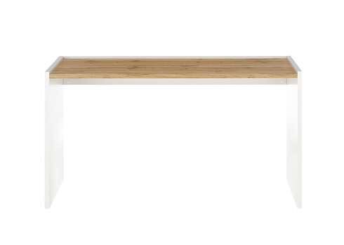 Kirjutuslaud CITY valge / tamm, 143x62xH76 cm