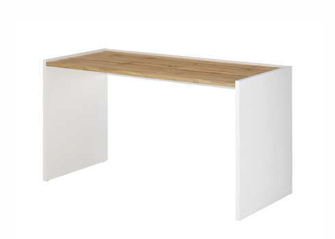 Kirjutuslaud CITY valge / tamm, 143x62xH76 cm