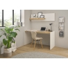 Kirjutuslaud CITY valge / tamm, 143x62xH76 cm