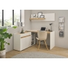 Kirjutuslaud CITY valge / tamm, 143x62xH76 cm