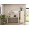 Kirjutuslaud CITY valge / tamm, 143x62xH76 cm