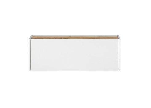 Sekretärkapp CITY valge / tamm, 100x30xH35 cm