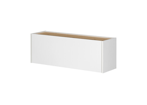 Sekretärkapp CITY valge / tamm, 100x30xH35 cm