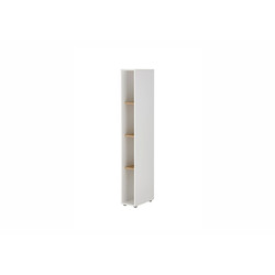 Riiul CITY valge / tamm, 20x40xH157 cm