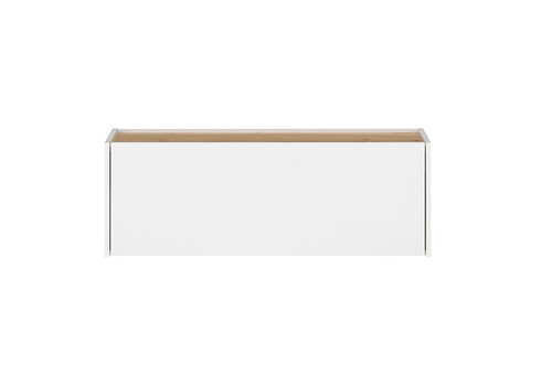 Seinakapp CITY valge/ tamm, 100x30xH35 cm