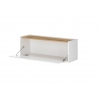 Seinakapp CITY valge/ tamm, 100x30xH35 cm