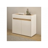 Kummut CITY valge / tamm, 80x40xH70 cm