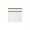 Kummut CITY valge / tamm, 80x40xH70 cm