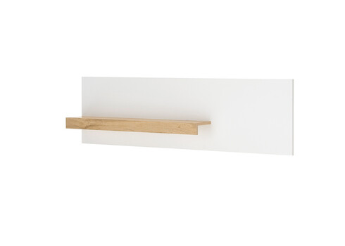 Seinariiul CITY valge / tamm, 140x17xH40 cm
