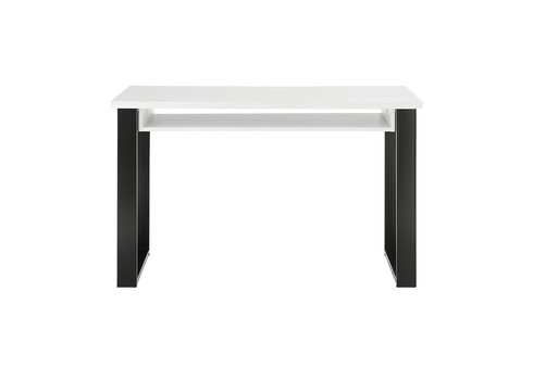 Kirjutuslaud SHERWOOD valge mänd / hall, 125x60xH76 cm