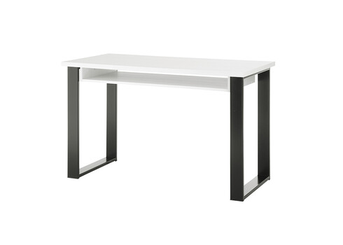Kirjutuslaud SHERWOOD valge mänd / hall, 125x60xH76 cm