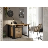 Kirjutuslaud SHERWOOD pruun / hall, 125x60xH76 cm