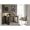 Kirjutuslaud SHERWOOD pruun / hall, 125x60xH76 cm