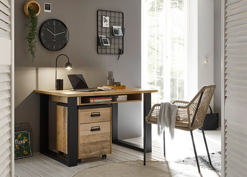 Sahtliboks SHERWOOD pruun / hall, 47x51xH60 cm