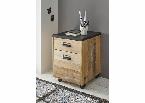 Sahtliboks SHERWOOD pruun / hall, 47x51xH60 cm