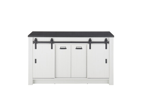 Köögikapp SHERWOOD valge mänd / hall, 161x64xH93 cm