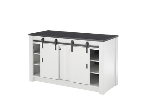 Köögikapp SHERWOOD valge mänd / hall, 161x64xH93 cm