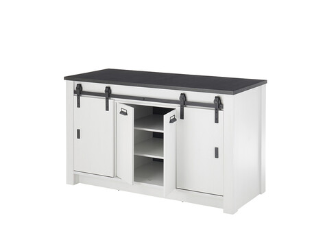 Köögikapp SHERWOOD valge mänd / hall, 161x64xH93 cm