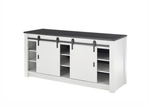 Köögikapp SHERWOOD valge mänd / hall, 201x64xH93 cm