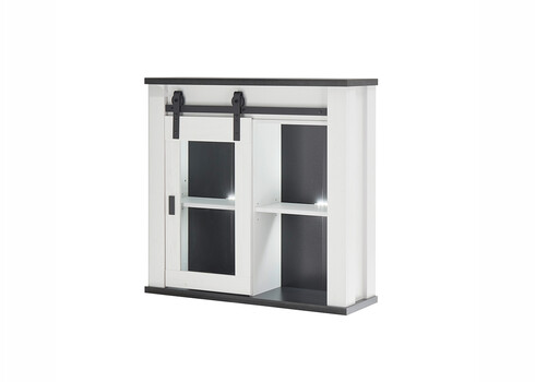 Köögikapp SHERWOOD valge mänd / hall, 93x31xH90 cm