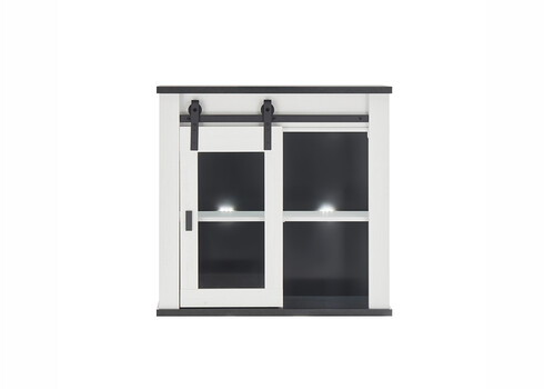 Köögikapp SHERWOOD valge mänd / hall, 93x31xH90 cm