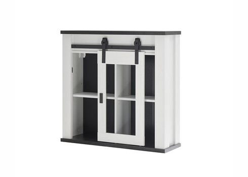 Köögikapp SHERWOOD valge mänd / hall, 93x31xH90 cm