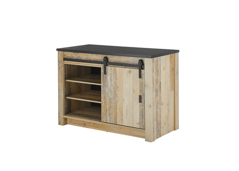 Köögikapp SHERWOOD pruun / hall, 133x64xH93 cm