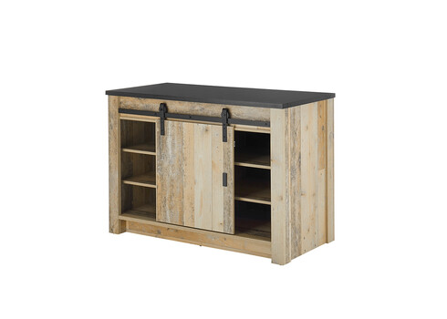 Köögikapp SHERWOOD pruun / hall, 133x64xH93 cm